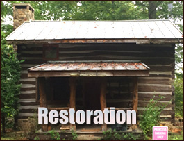 Historic Log Cabin Restoration  Powell, Ohio
